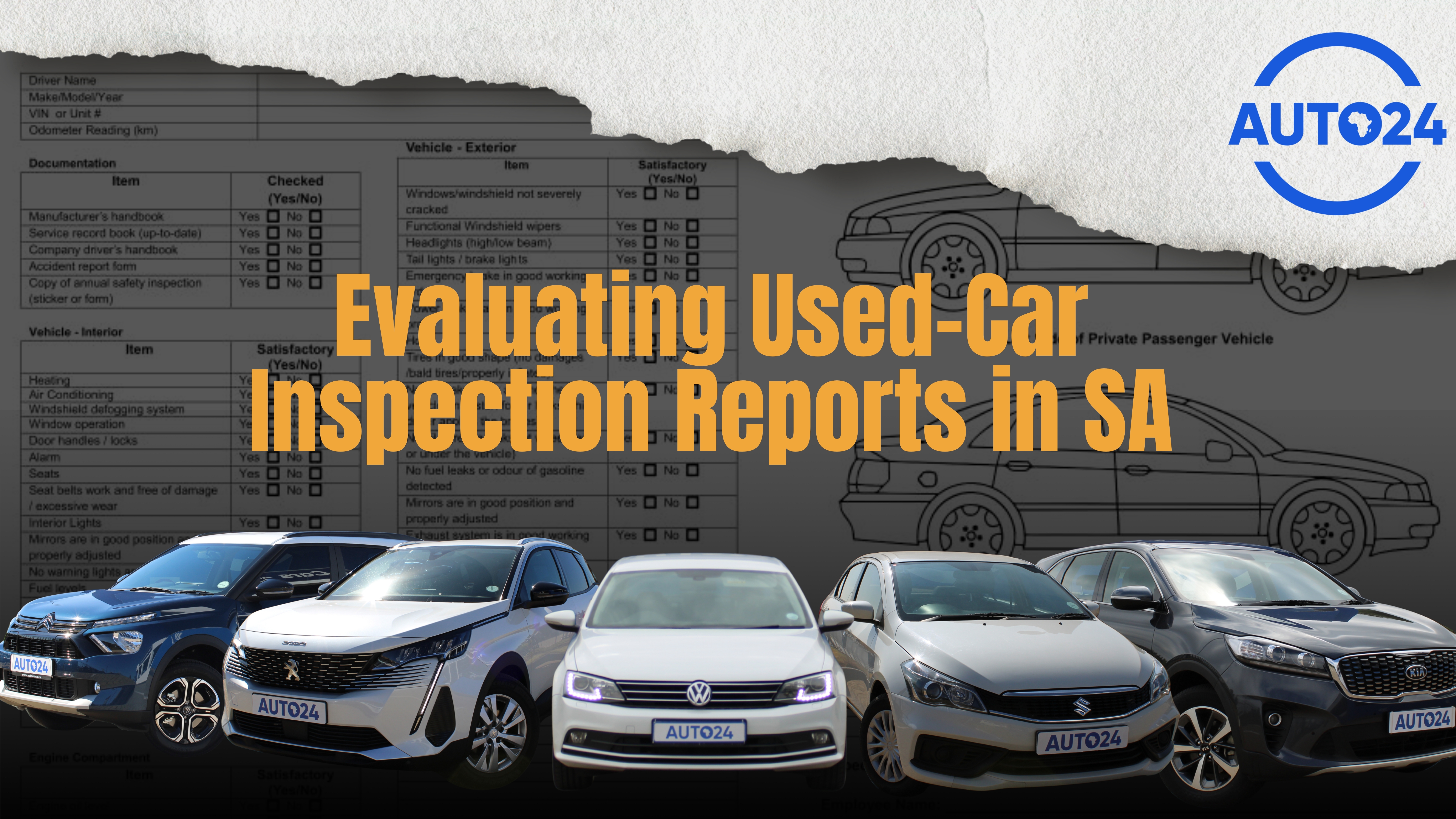 Evaluating used car inspection reports in sa